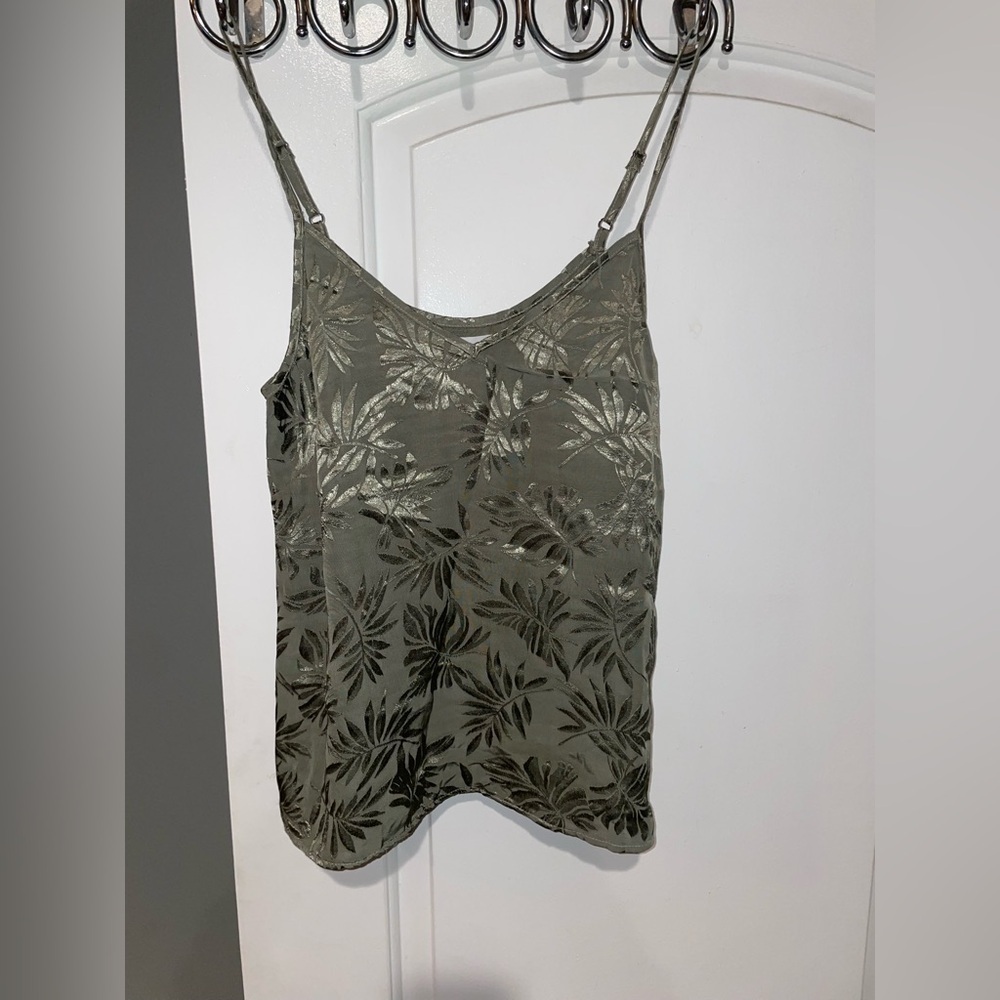 New! XIRENA Rei Printed Cami Top in Green Sage Palm 🌿 XS  NWT! - Picture 6 of 8